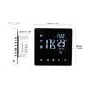 A product image showing a smart thermostat with dimensions indicated. Náhled obrázku produktu