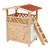 Katzenhaus KERBL Tyrol Alpin Outdoor 77x59x88 cm natur Produktbild-Vorschau 2