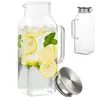 2 Liter Glas Karaffe Glaskrug mit Deckel, Wasserkaraffe, Produktbild-Vorschau 13