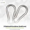 hanSe Sonnensegel Befestigungs Kit Aufbauset Edelstahl M6 Produktbild-Vorschau 4