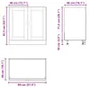 vidaXL Élément bas pour évier Porto gris béton 80x46x81,5 Voir les images du produit 8