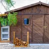 Relaxdays Holzstapelhilfe 2er Set, für Feuerholz, Produktbild-Vorschau 2