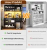 STILVORA Küchenschrank Sideboard mit LED-Beleuchtung,B130 Produktbild-Vorschau 5