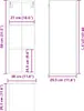 vidaXL Hängeschrank Riga Weiß 30 x 29,5 x 80 cm Produktbild-Vorschau 8