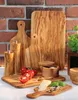 Deska do krojenia z uchwytem, drewno oliwne 26 cm, Podgląd zdjęcia produktu 2