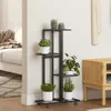 vidaXL Stojak na kwiaty 4-poziomowy z kółkami 44x23x80 cm Podgląd zdjęcia produktu 9