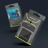 Two product packages for a waterproof phone bag, one showing a diver using the bag underwater, the other showing the bag with water splashes. Anteprima dell’immagine prodotto