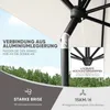 Sekey Sonnenschirm Balkon Gartenschirm Marktschirm  140×210 Produktbild-Vorschau 4
