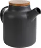 HOMLA POLINE, konvička s víkem z akácie, černá, objem 1,5 l Náhled obrázku produktu 4
