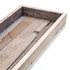Houten kersttafelonderzetter, shabby wit met rand, groot - Productafbeelding-voorbeeld 5
