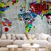 Vlies Fototapete - Map - Graffiti 100x70 cm Karten Produktbild-Vorschau 1