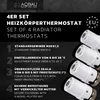 Aqbau, sada 4 termostatických hlavic pro radiátory, závit Náhled obrázku produktu 2