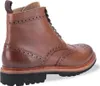 A side view of a brown leather boot. Anteprima dell’immagine prodotto