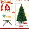 Jopassy Sapin de Noël 150 cm avec support en métal pour Voir les images du produit 2