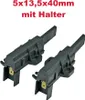 2x Kohlebürsten Motorkohlen 5x13,5x40mm mit 6,3mm AMP Produktbild-Vorschau 1