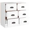 vidaXL Sideboard Hochglanz-Weiß 70x35,5x67,5 cm Produktbild-Vorschau 14