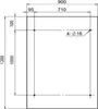 Vordach Glasvordach 120x90cm - 13,1mm VSG inkl. schwarze Produktbild-Vorschau 3