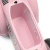 A close-up view of the interior of a pink baby bouncer. Produktbild-Vorschau