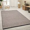 Teppich Wohnzimmer Kurzflor Jute Handgewebt Meliertes Ethno Produktbild-Vorschau 1