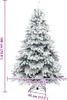 Künstlicher Scharnier-Weihnachtsbaum schneebedeckt Weiß 180 Produktbild-Vorschau 9