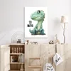 MuchoWow® - Leinwandbilder - Drache - Sei mutig - Zitat, Produktbild-Vorschau 4