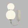 APPLIQUE SNOWBALL 2-flammig, chrom mit opal GLASS SHADES Voir les images du produit 2