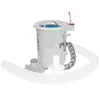 A swimming pool skimmer with its accessories is displayed against a white background. Produktbild-Vorschau
