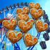10 Stück Herz Folienballon "SPATZL" im Lebkuchenherz Design Produktbild-Vorschau 2