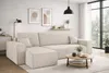 A modern living room with a beige sectional sofa, coffee table, and artwork. Produktbild-Vorschau