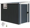 Abri de jardin Outsunny en métal, 2,7 m², 128 x 231 x 181 Voir les images du produit 1
