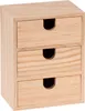 Holz-Box mit 3 Schubladen 14,5x11x7 cm Produktbild-Vorschau 1