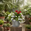 Pflanzgefäß Shabby Chic Metall Deko-Topf mit Henkeln Produktbild-Vorschau 7