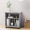vidaXL Mobilná skrinka Betón Sivá 60x45x60 cm Drevo Náhľad obrázku produktu 3