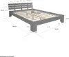 Homestyle4u Doppelbett Holzbett 160x200 mit Lattenrost Bett Produktbild-Vorschau 7