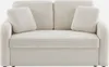 A cream-colored sofa with two throw pillows. Anteprima dell’immagine prodotto