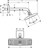 hansgrohe HG Kopfbrause RAINDANCE DN 15 Br-arm 240mm E 240 Produktbild-Vorschau 2