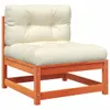 vidaXL 5-tlg. Garten-Sofagarnitur mit Kissen Wachsbraun Produktbild-Vorschau 3