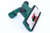 A green vacuum cleaner attachment with black wheels, against a white background. Produktbild-Vorschau