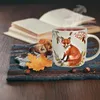 Herbst Tassen 4er Set Fuchs & Igel, 350 ml Kaffeetasse aus Produktbild-Vorschau 7