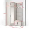 Garderoben-Set Napoli Version 18: Eckschrank mit Produktbild-Vorschau 2