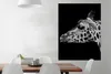 MuchoWow® Poster Tiere - Giraffe - Schwarz - Weiß 90x120 cm Produktbild-Vorschau 2