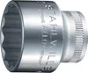 STAHLWILLE 02010012, Buchse, Chrom, DIN EN 3709, 24 g Produktbild-Vorschau 1