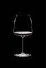 A single wine glass filled with red wine, isolated on a black background. Produktbild-Vorschau