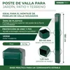 Poste rectangular para valla Strend Pro EUROSTANDARD, Vista previa de la imagen del producto 2
