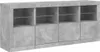 vidaXL Sideboard mit LED-Leuchten Betongrau 163x37x67 cm Produktbild-Vorschau 2