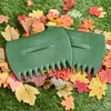 Gartenabfall Laubgreifer Paar Handschlaufe Kunststoff grün Produktbild-Vorschau 3
