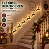 LED Weihnachtsdeko Rentier, 7-teiliges 3D Holz Rentier Produktbild-Vorschau 3