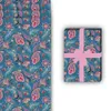 Edles Geschenkpapier mit üppigem Paisley Muster, blau - Produktbild-Vorschau 3