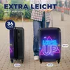 MuchoWow® Koffer Handgepäck Trolley Rollkoffer Kleine Produktbild-Vorschau 5