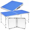 Omna | Skladací kempingový stôl – 120 x 60 cm – hliník – s Náhľad obrázku produktu 1